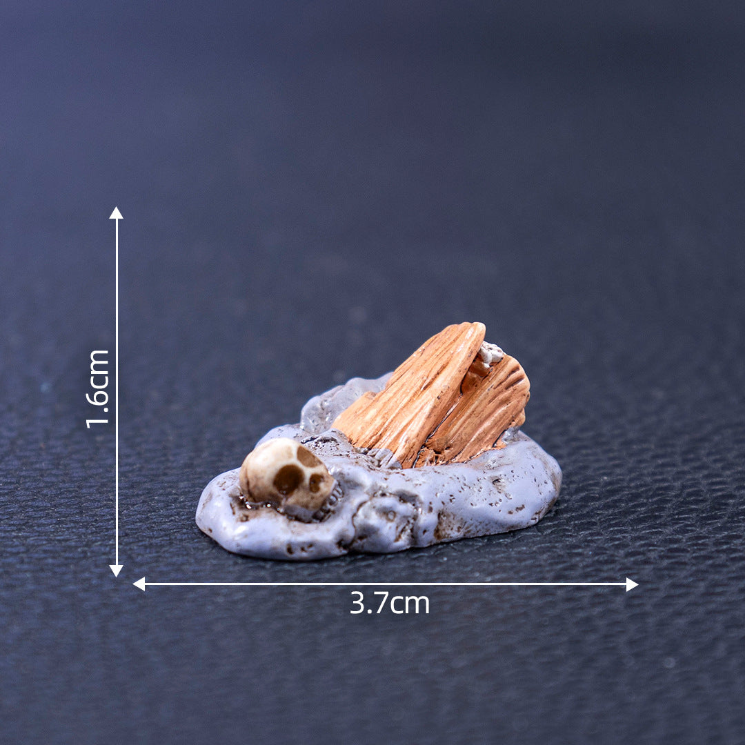 Wholesale  skull DIY decoration accessories micro landscape desktop small ornaments