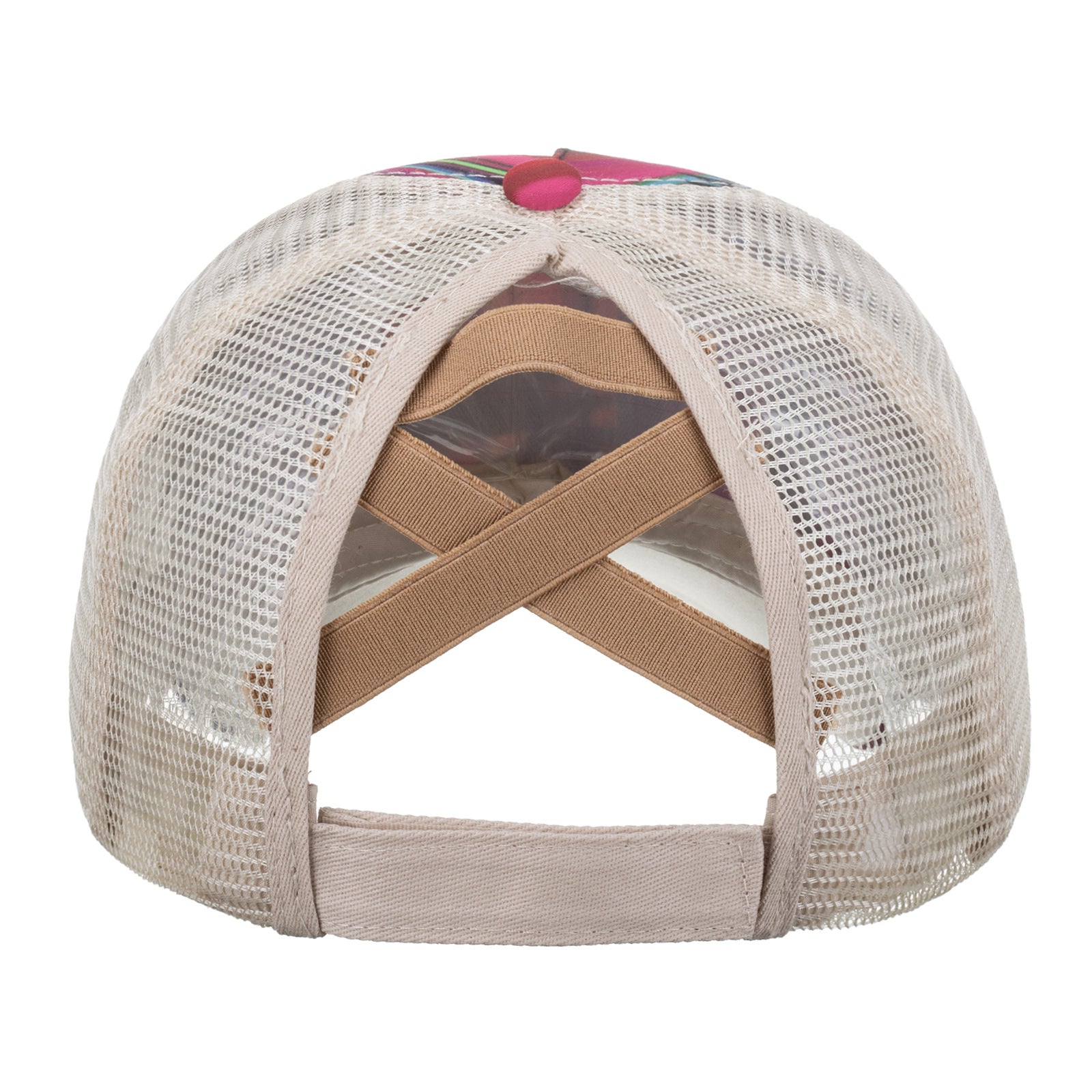 Wholesale Vertical horizontal bar single cross mesh baseball cap