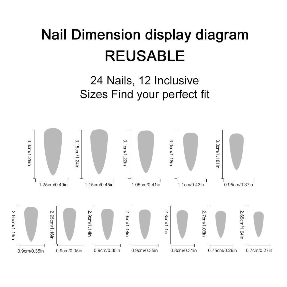 Wholesale Long tip black matte Press-on Nails