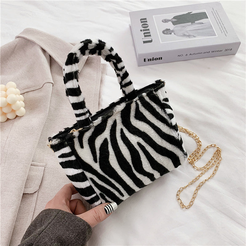 Wholesale Plush Small Square Shoulder Bags