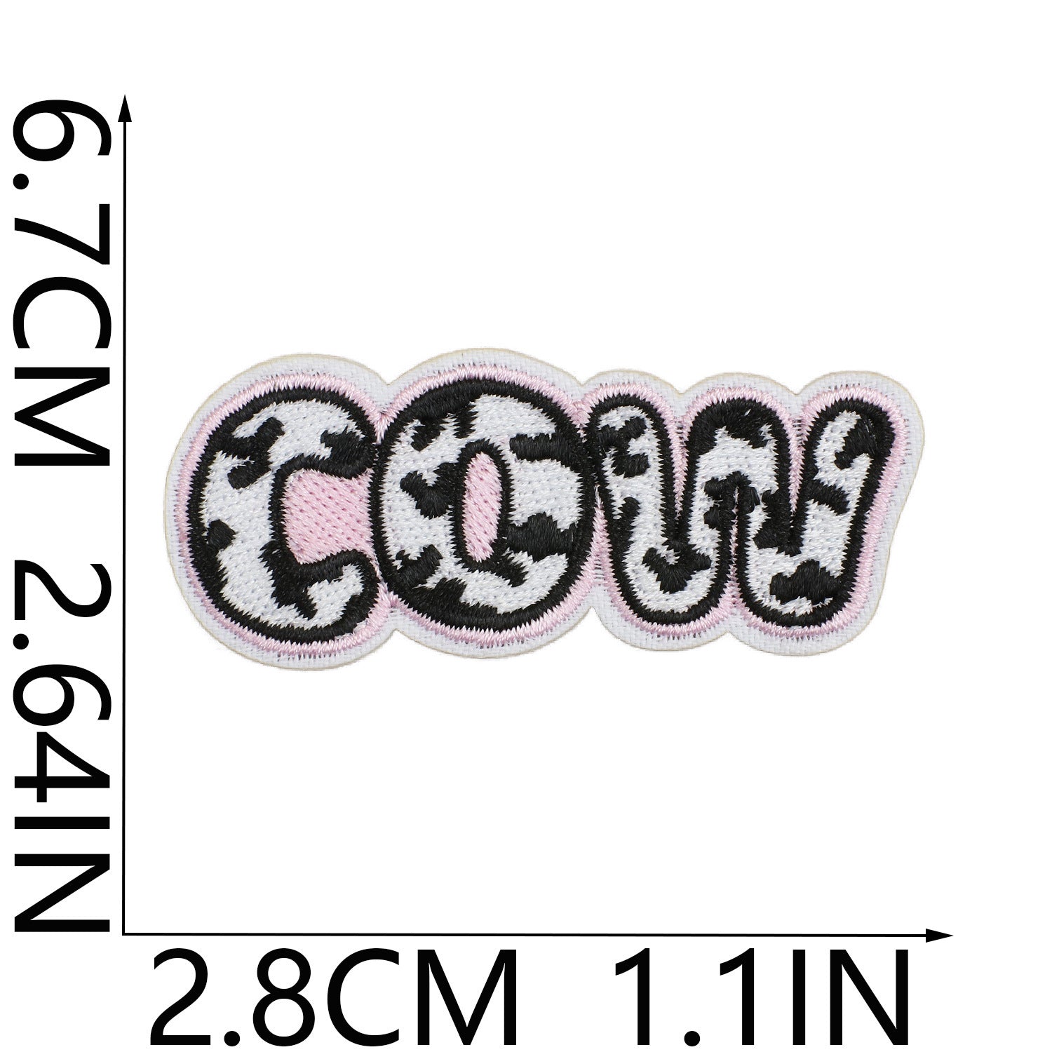 Wholesale Fashion Animal Print Embroidered Patches Polyester Clothing Decorative Accent Trendy Resale Accessory