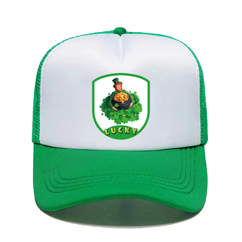 Wholesale Polyester St. Patrick's Day Shamrock Baseball Cap