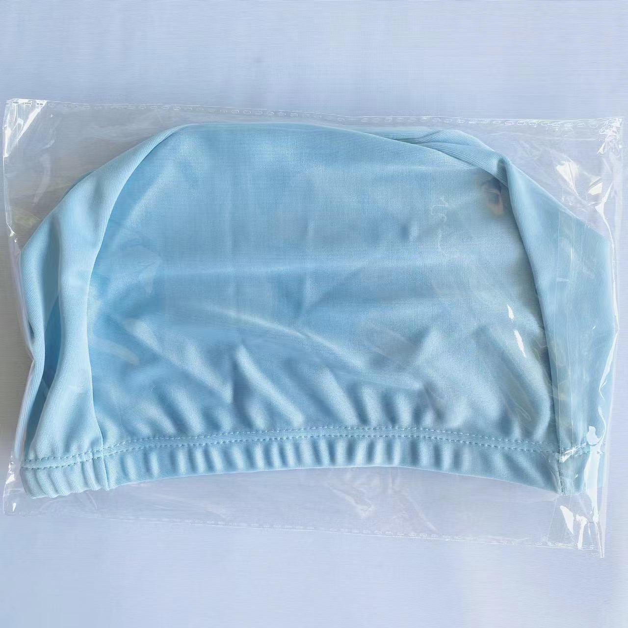 Wholesale 5pcs Adult polyester fabric underhead swim cap Summer