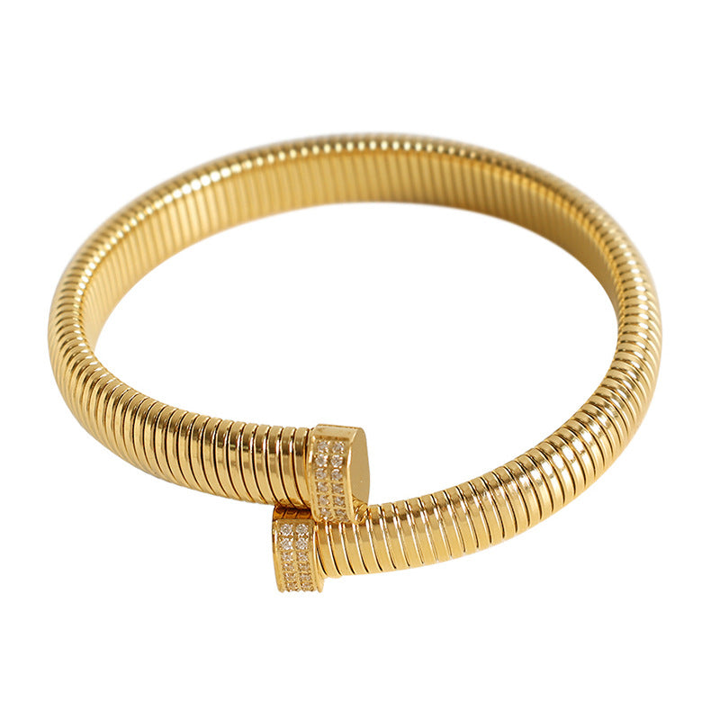 Wholesale Vertical Stripe Open Wide Cross Bracelet