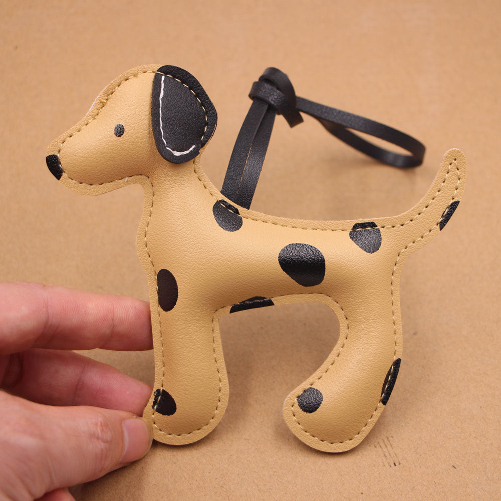 Wholesale Spotted Dog Cartoon Leather Lanyard Bag Charm For Party Chic Fashion Accessory