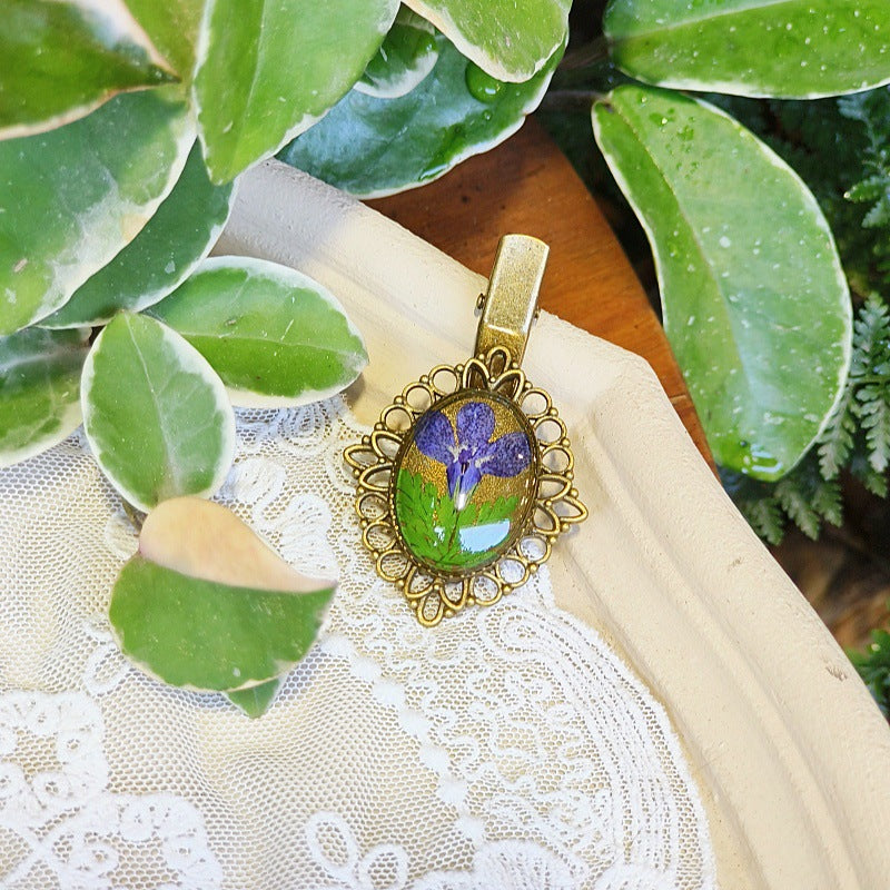 Wholesale Handmade Vintage Lace Real Flower Immortal Flower Hairpin Brooch Bracelet Necklace