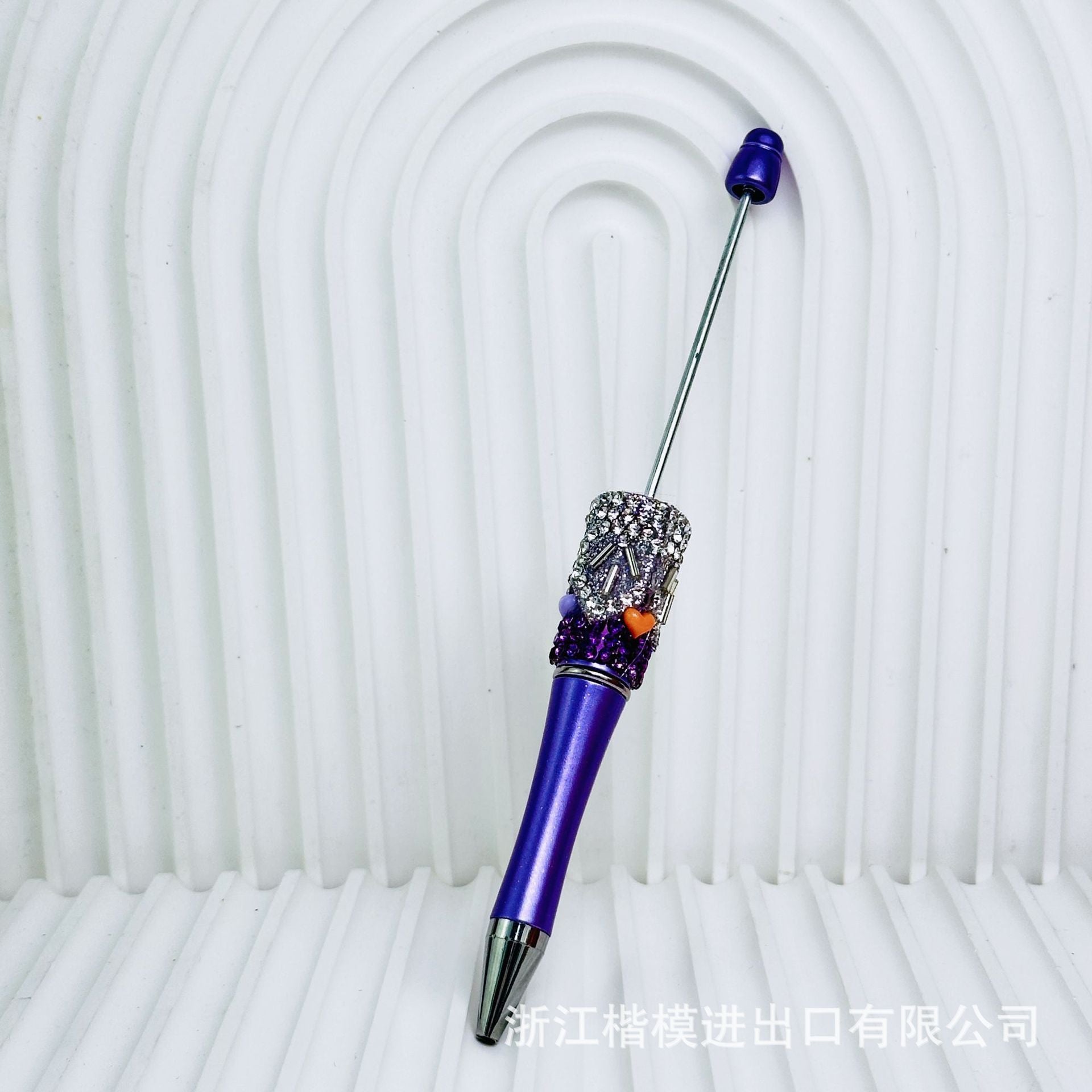 Wholesale crystal gravel diy beadable pen