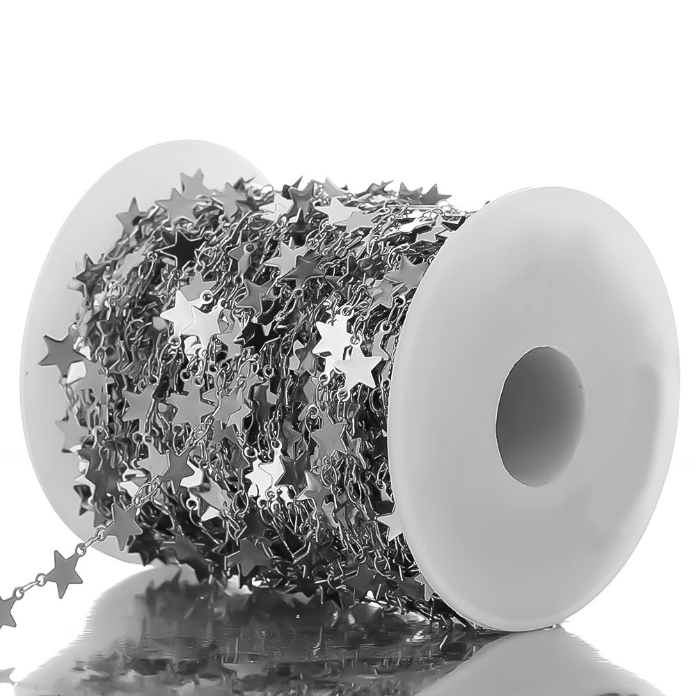 Wholesale DIY Stainless Steel Five-pointed Star Jewelry Chain