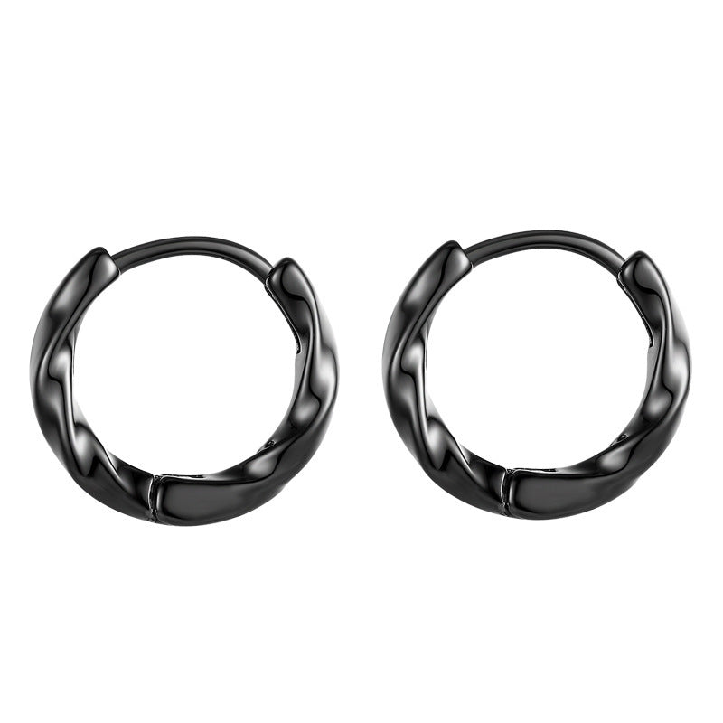 Wholesale Möbius Ring Geometry Earrings