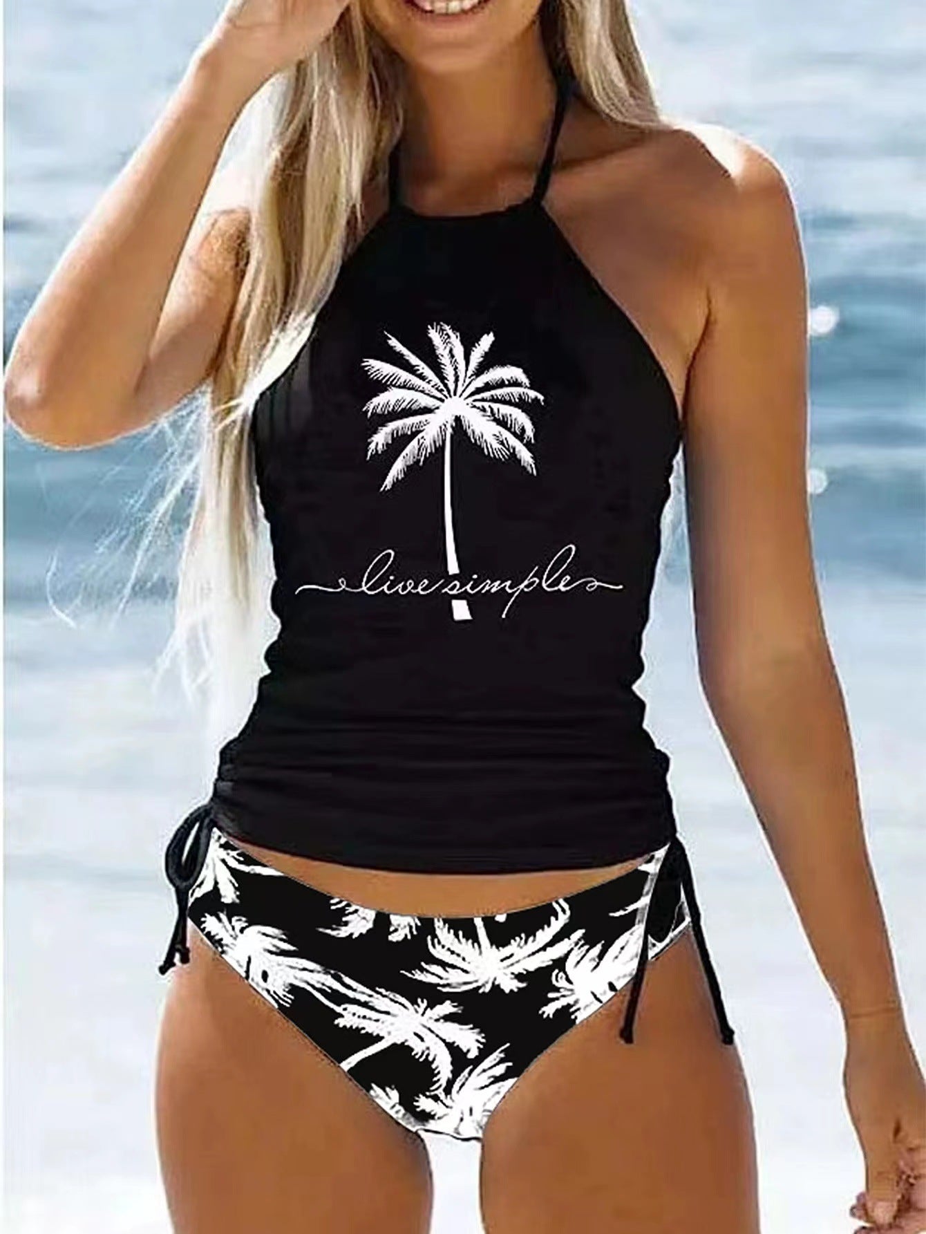 Wholesale Printed two-piece multi-colored swimsuit