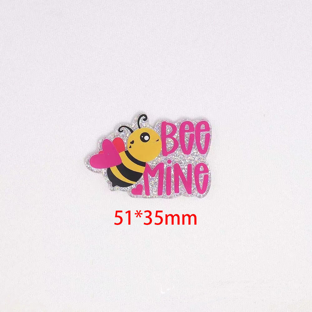 Wholesale 10pcs Cartoon Letters Beverage Heart Bag Accessories Acrylic Pin DIY Patch Accessories OLY Exclusive