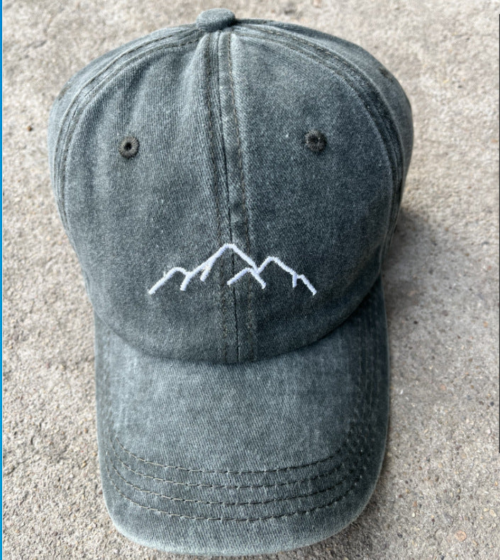 Wholesale Soft Top Embroidered Washed and Distressed Outdoor Baseball Cap