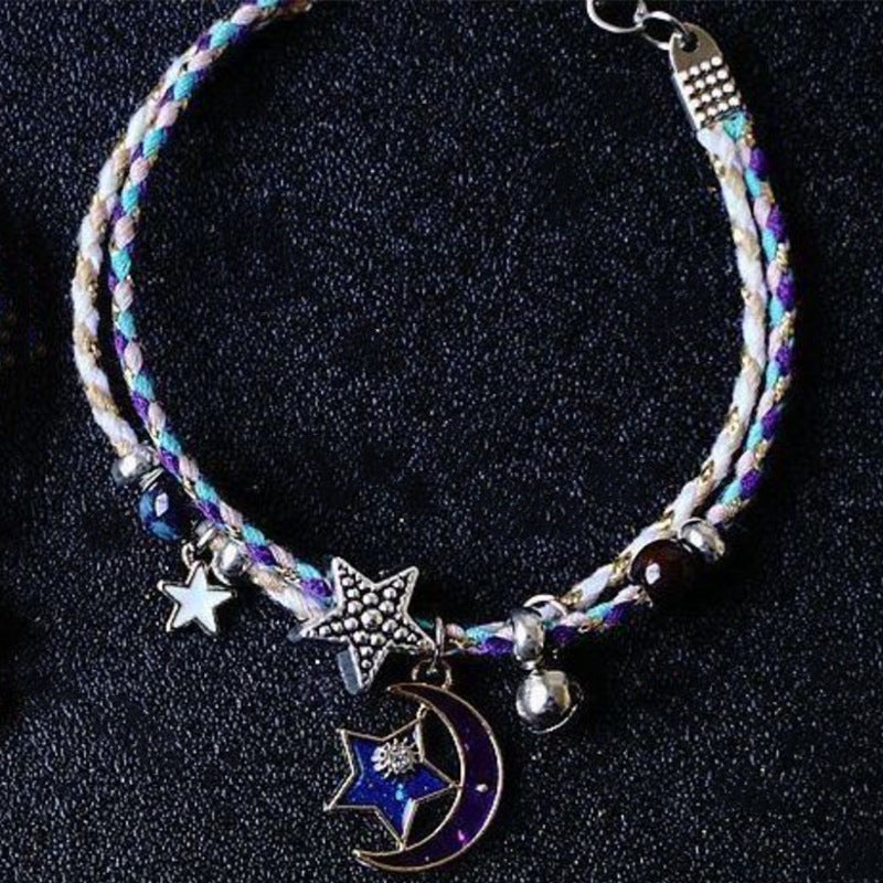 Wholesale Dream Planet Cosmic Bracelet Actress Star Moon Pair of Student Girlfriend Bracelet