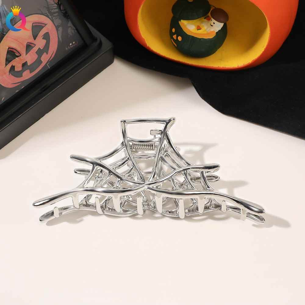 Wholesale Halloween Skull Magic Claw Clip Hair Accessories Metal Spider Large Shark Clip