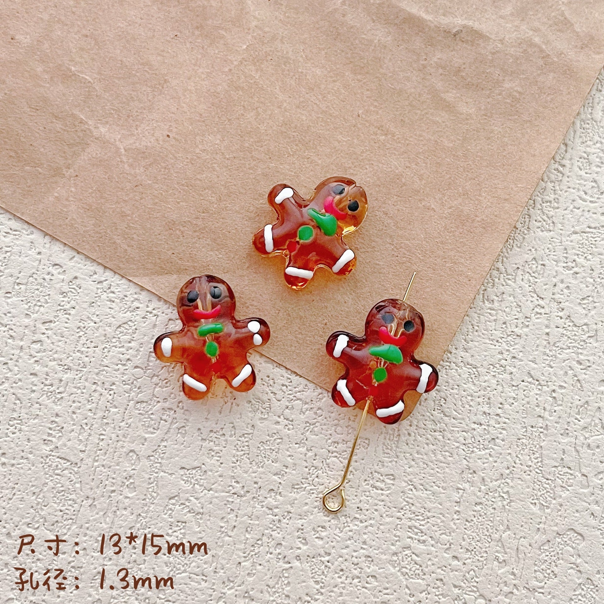 Wholesale 10pcs Christmas colored cartoon