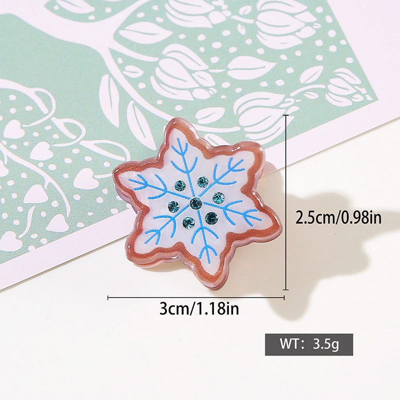 Wholesale Christmas Snowman Hair Claw Clip Snowflake Gingerbread Design Stylish Hair Accessory For Party Gift And Boutique Resale