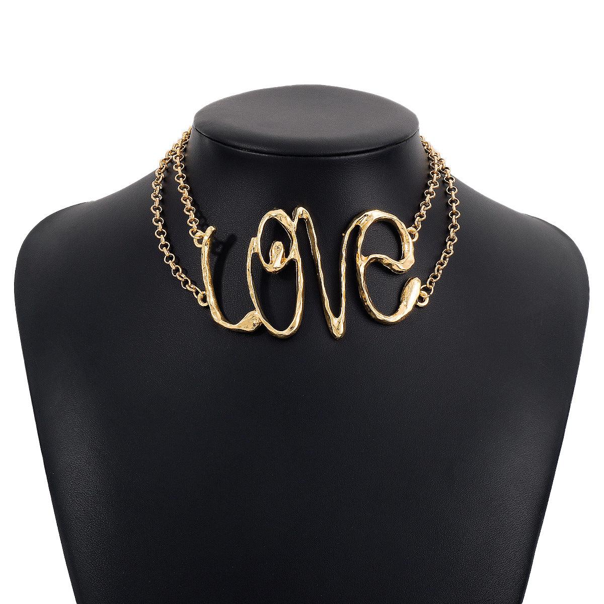 Wholesale Creative LOVE Alloy Retro Style Necklace