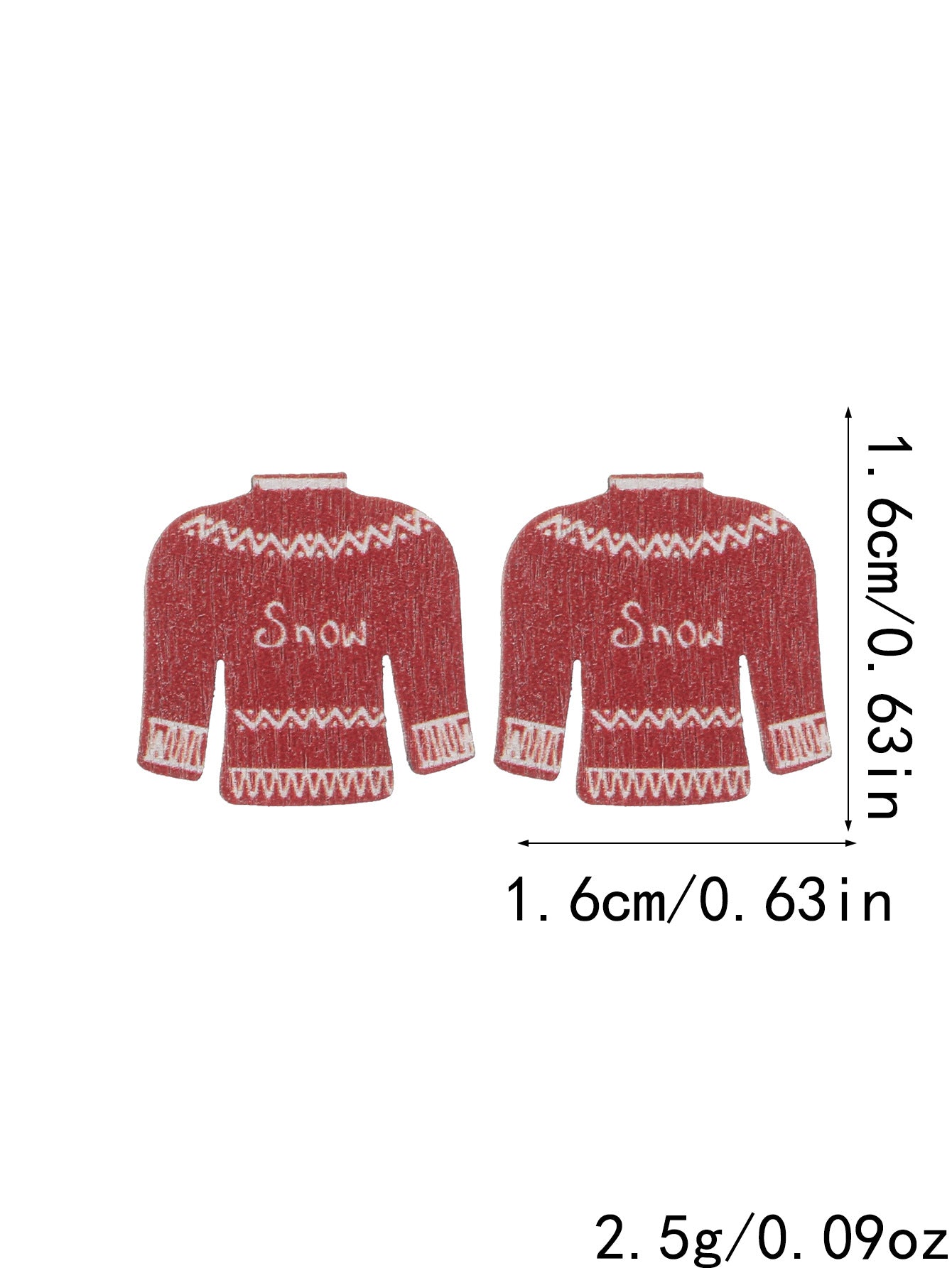 Wholesale Christmas Colorful Wood Earrings