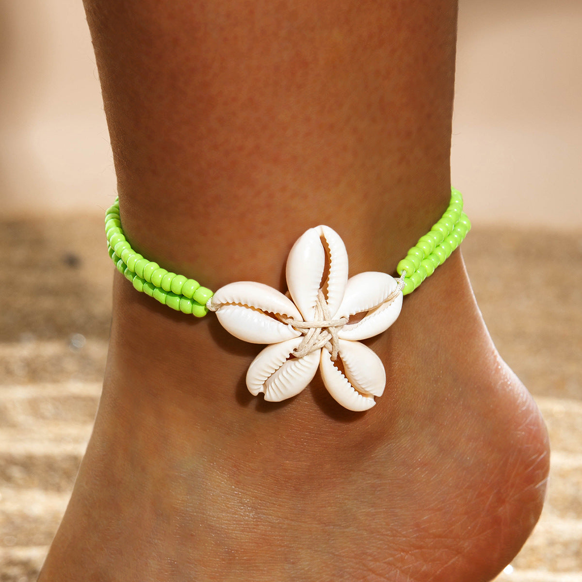 Seashell braided anklets bohemian