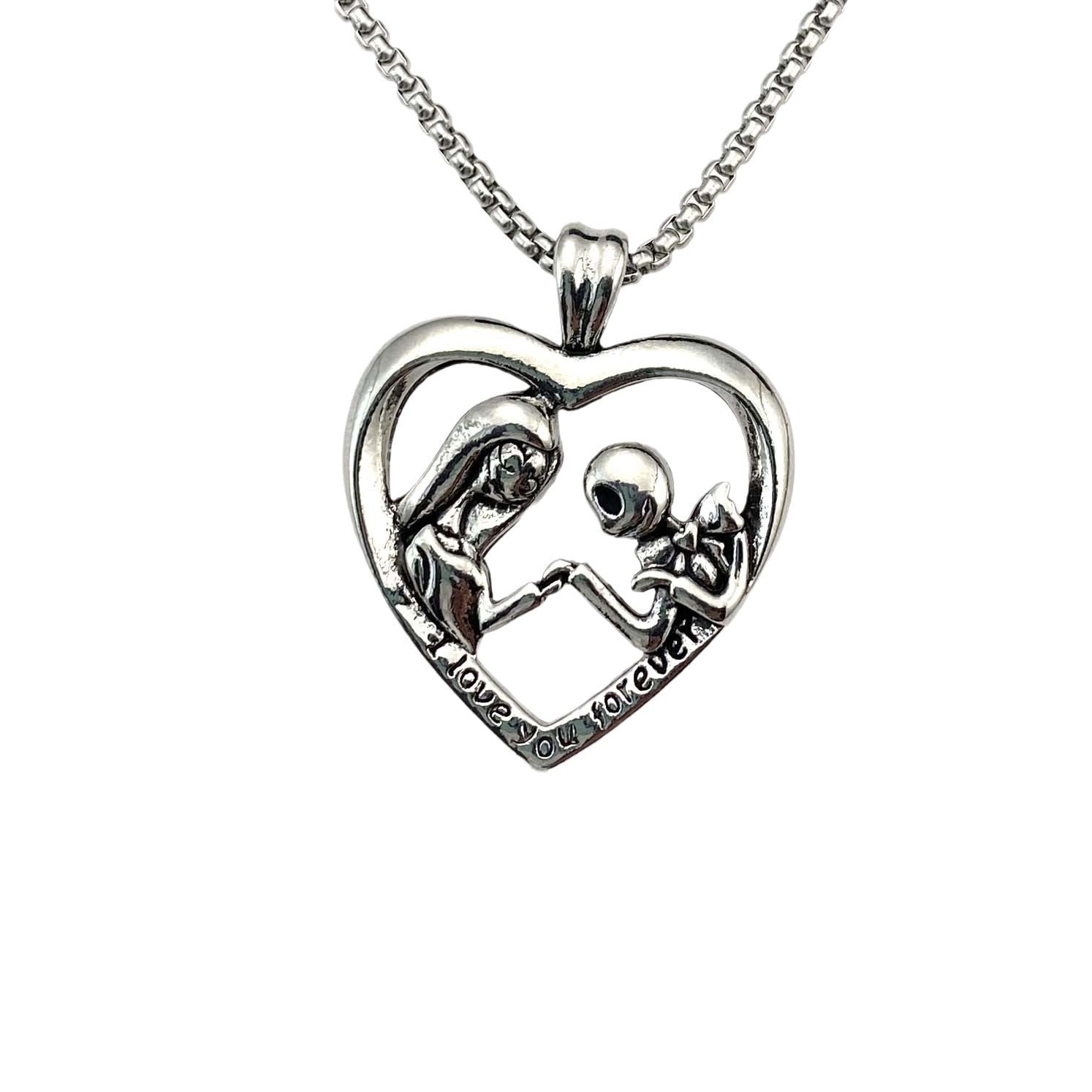 Wholesale  Valentine' s Day   Heart-shaped Pendant Titanium steel Necklace