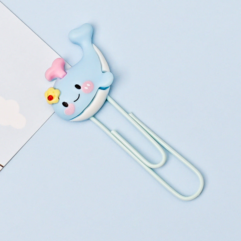 Wholesale 50pcs/pack  cartoon paper clip student bookmark pin