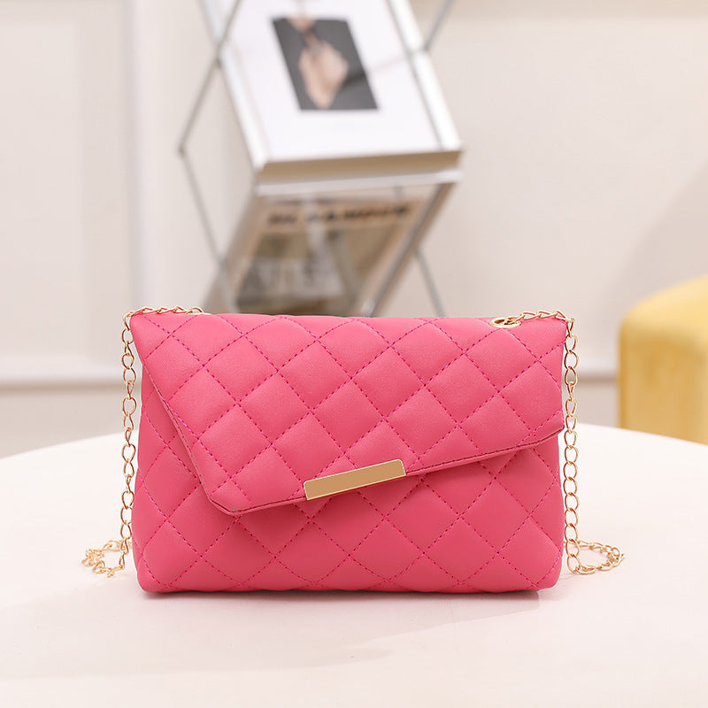 Bolsa telefónica de la cadena de rombos PU al por mayor