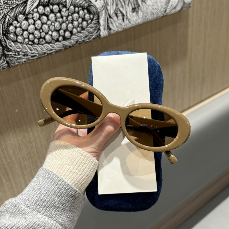 Wholesale Oval frame sun glasses