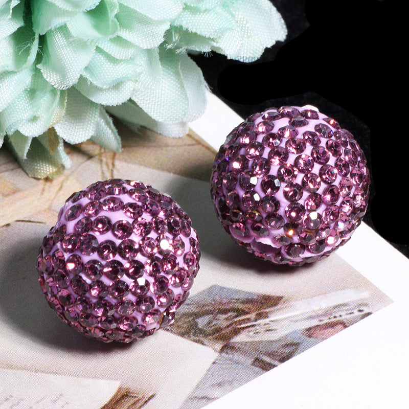 Wholesale 20pcs Soft ceramic colored round beads
