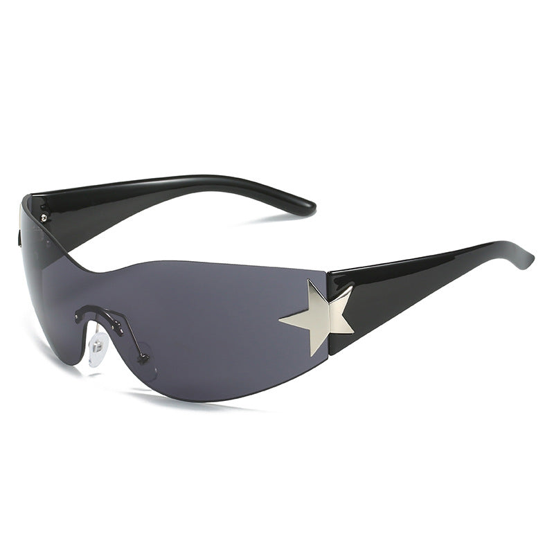 Wholesale One-piece Five-pointed Star Sunglasses