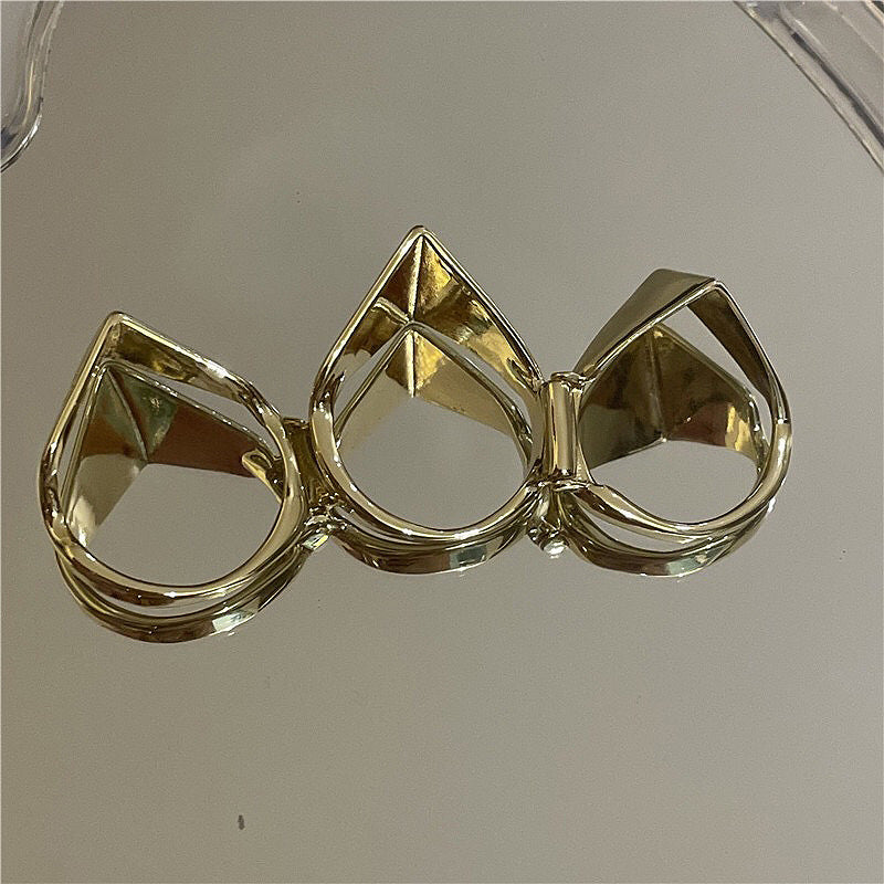 Wholesale Three Section Armor Alloy Ring