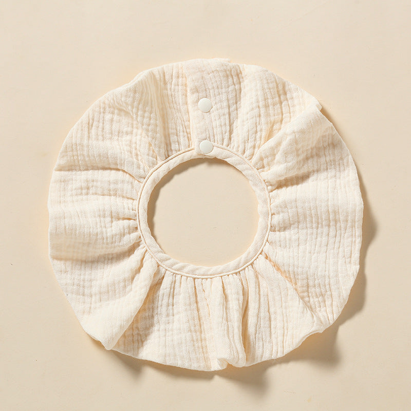 Wholesale Baby Bib 360-degree Bib Pure Cotton 4-layer Gauze Absorbent Bib Children Bib