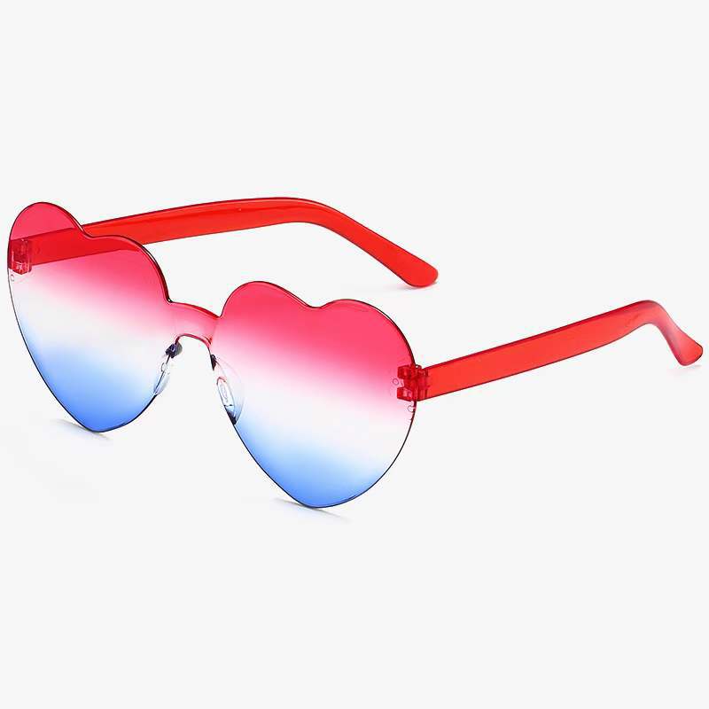 Wholesale Party American Independence Day Love Heart Sunglasses