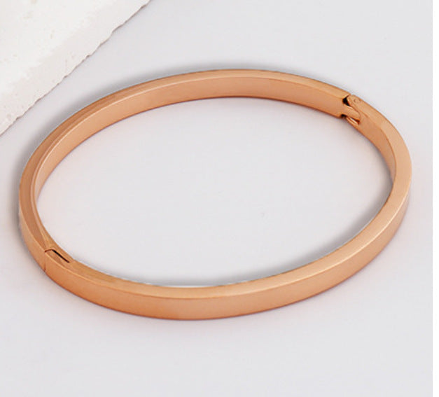 Wholesale Plain Ring Smooth Titanium Steel Bracelets