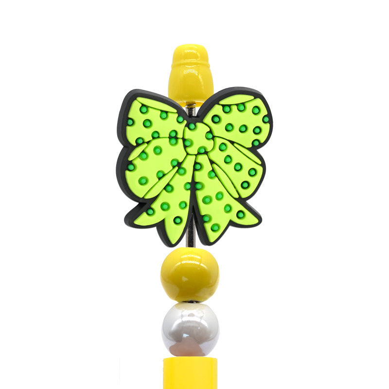 Wholesale  Random  100pcs/pack Cartoon Bow Beads  Focal Beads