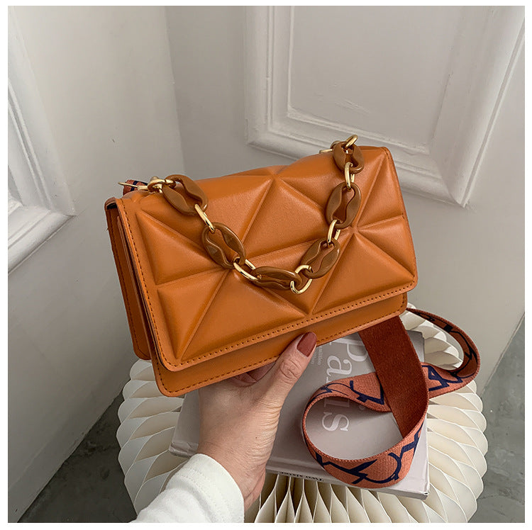 Wholesale Diamond-patterned Fashionable Single-shoulder Crossbody Handbag
