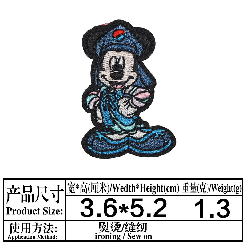 Wholesale Round Cartoon Mouse Embroidered Patch For Clothing Bags And Towels A Chic Decorative Accent OLY Exclusive