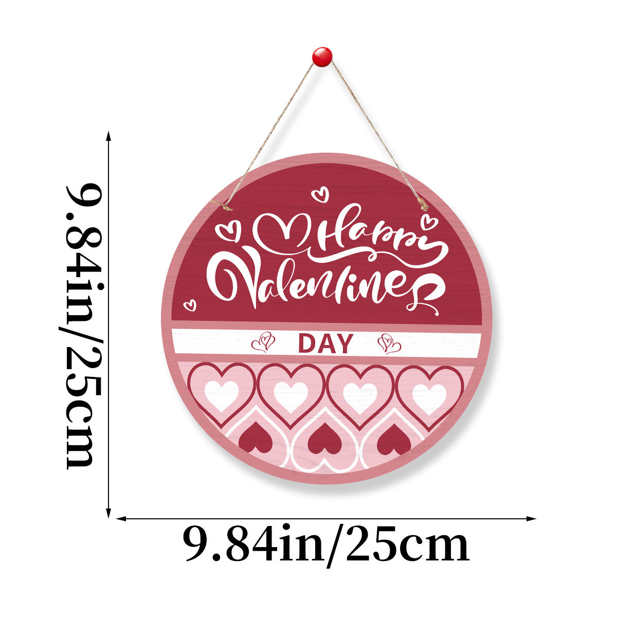 Wholesale of Paper Valentine's Day Party Decorations, Love Signs, Happy Valentine's Day House Signs