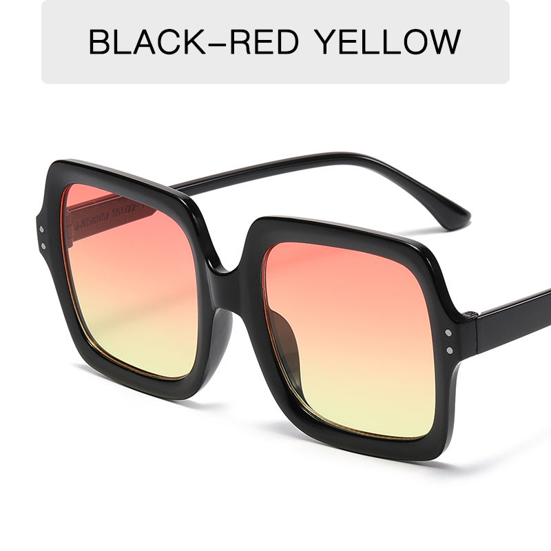 Wholesale Square Large Frame PC Sunglasses