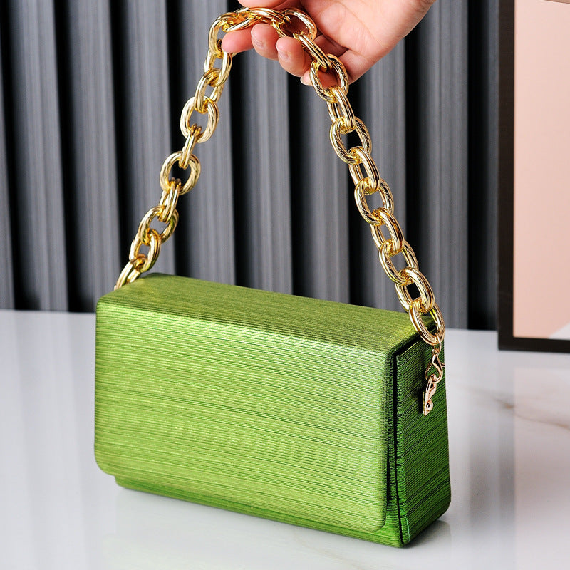 Wholesale Small Square Bag Features Versatile Chain, High-end Minimalist Handbag