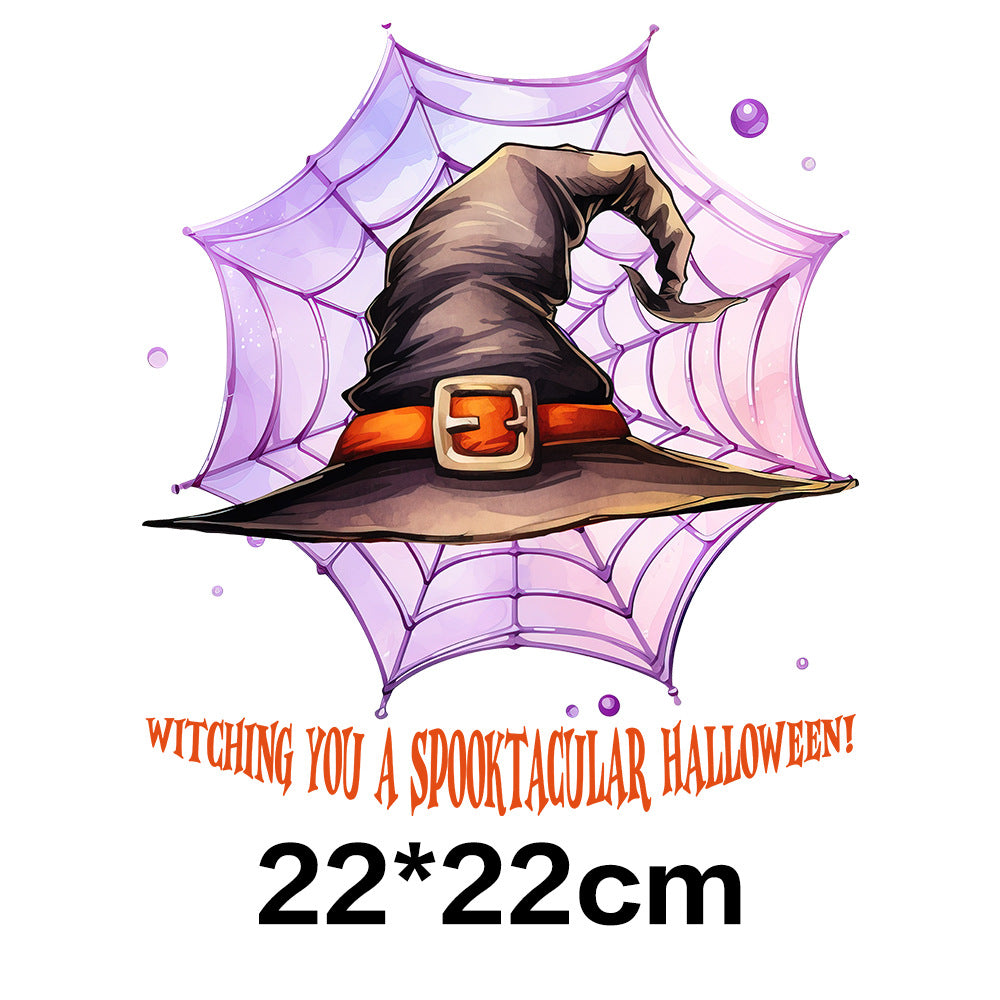 Wholesale 10pcs Pumpkin Witch Halloween UV DTF Ready to Press Transfers Wraps