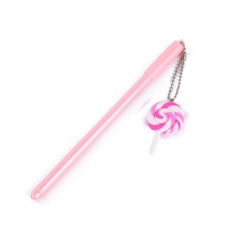 Wholesale Creative Lollipop Pendant Plastic Gel Pen