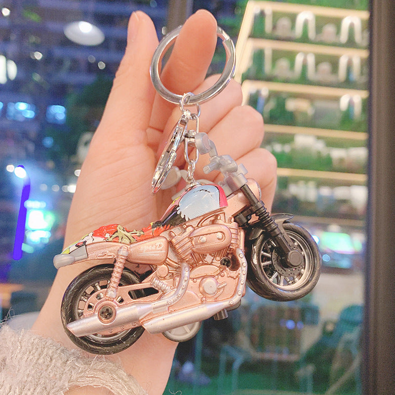 Wholesale Plastic Motorcycle Keychain
