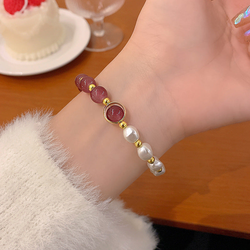 Wholesale Girls Retro Niche Temperament Pearl Bracelet