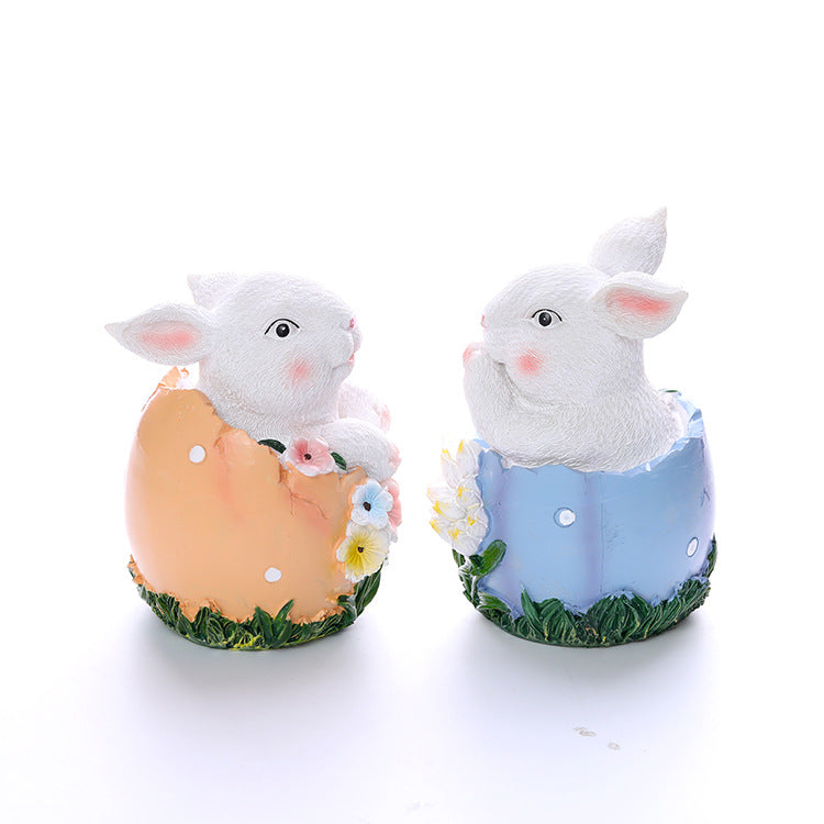 Wholesale Rabbit Egg Resin Ornaments