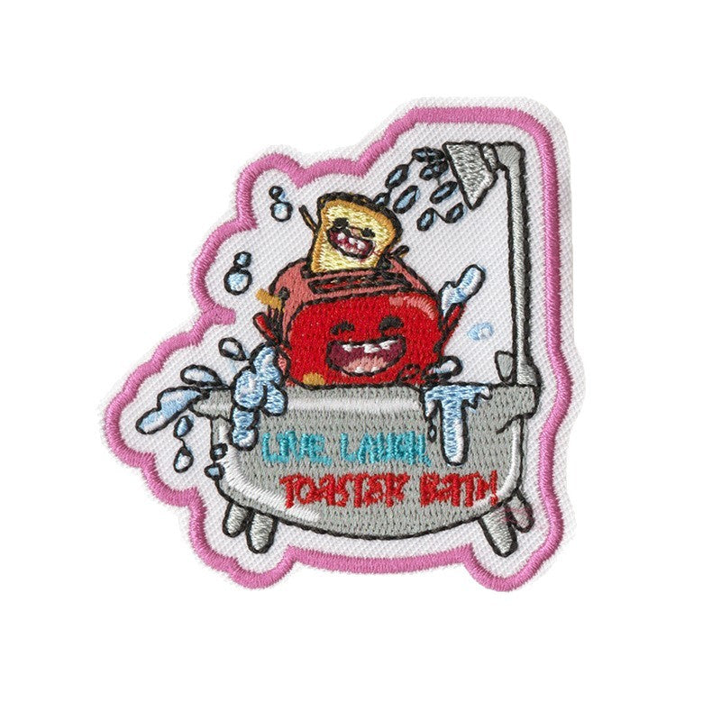 Wholesale Trendy Cute Duck Embroidery Patches Denim DIY Set Of 9 Fashion Craft Supply