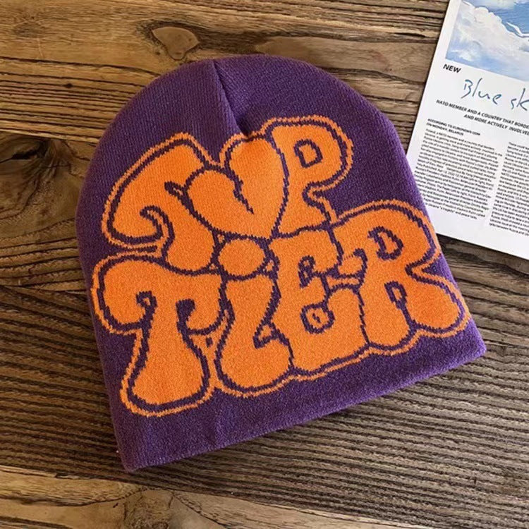 Wholesale Autumn and Winter Multicolor Letter Love Acrylic Woolen Hat