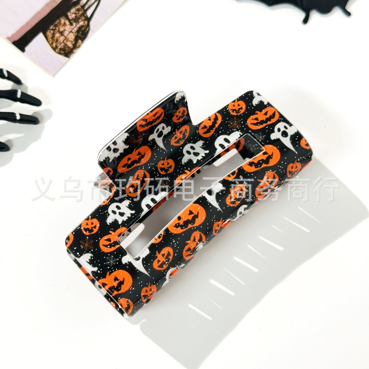 Wholesale  Skull Bat Ghost Square Grab Clip