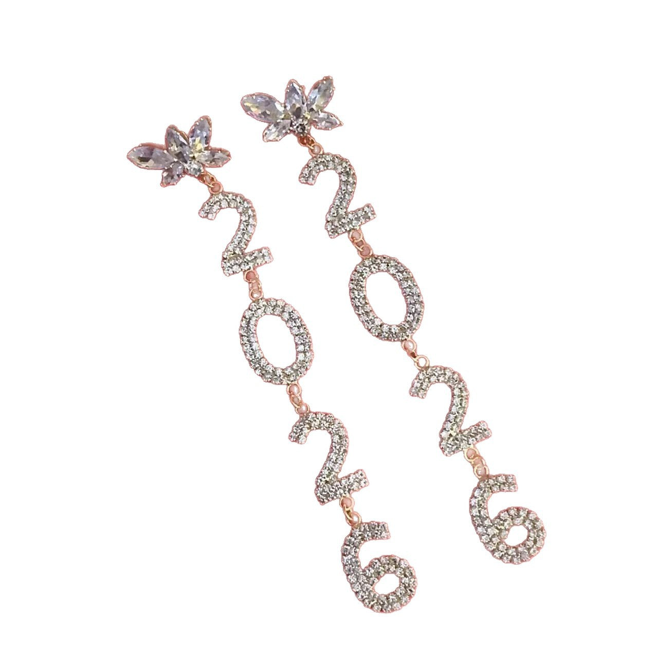 Wholesale 2026 Butterfly Christmas Blingbling Earrings