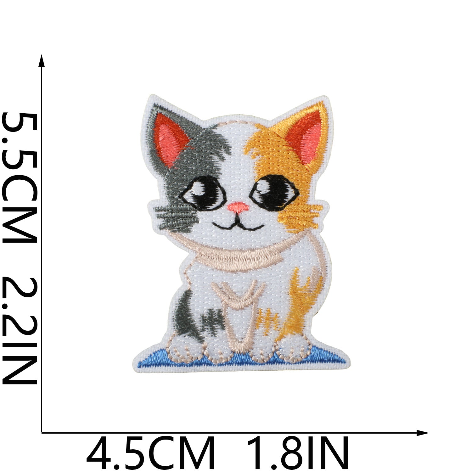 Wholesale Polyester Iron On Embroidery Patch Cat Party Cartoon Kitten Decorative Accent For Clothing Everyday Use