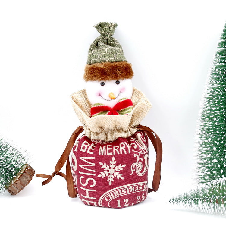 Wholesale Brushed Velvet Apple Bag Guest Gift Candy Wrapping Bag Christmas Gift Bag